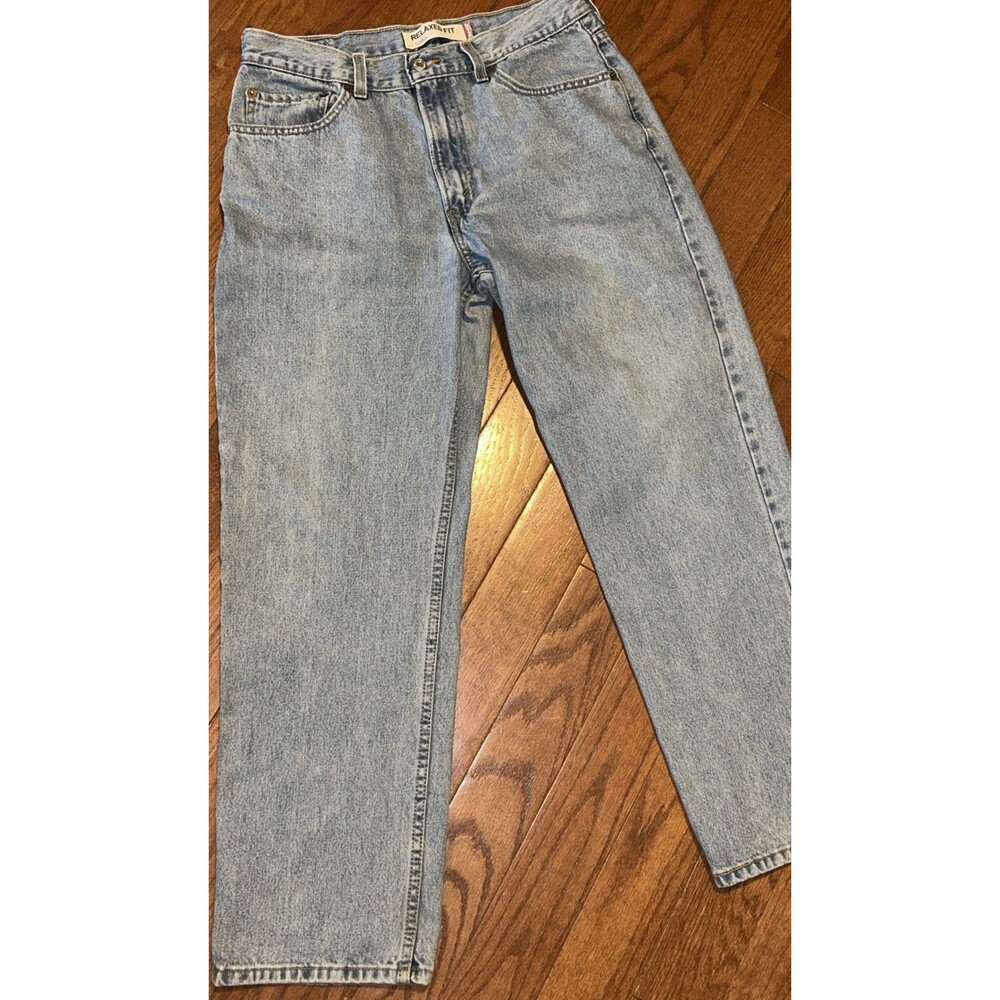 Levis 550 Relaxed Fit Mens Jeans 34x30 Light Wash Denim Tapered Leg